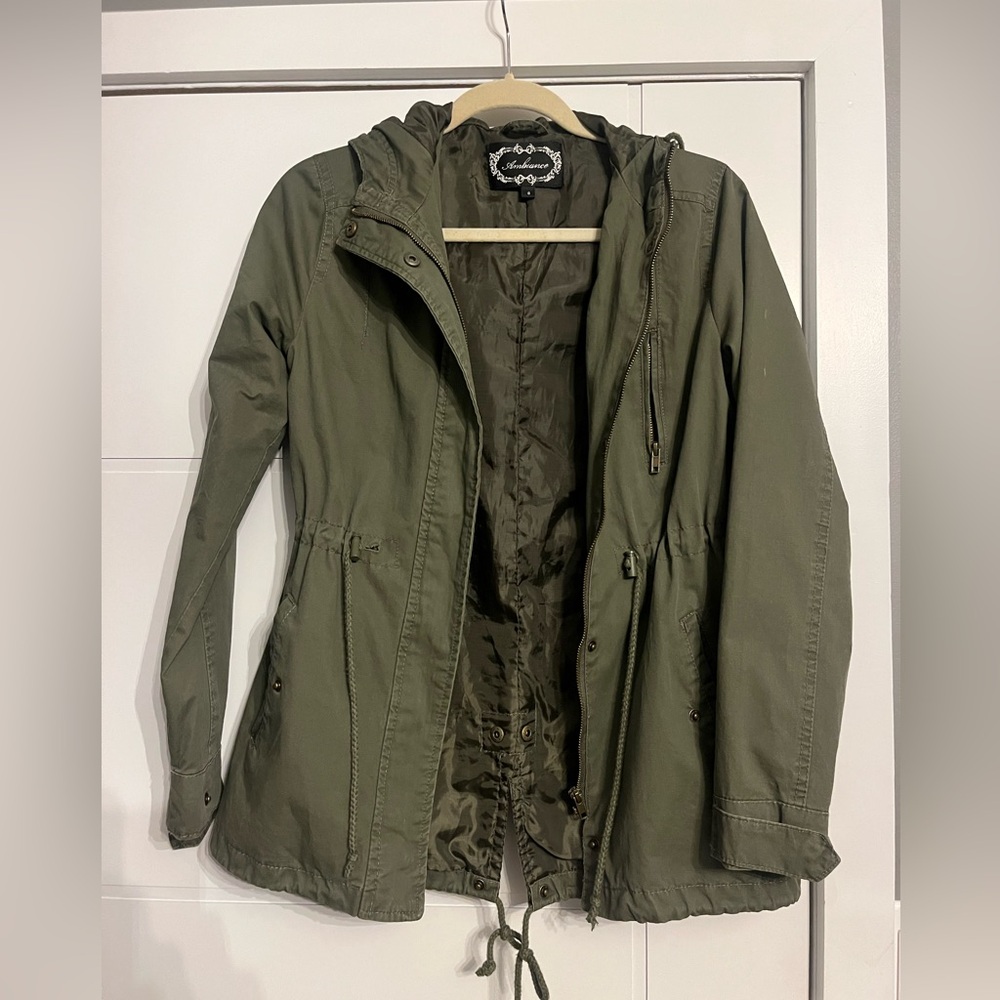 Women’s Army Green Utility Cargo Jacket